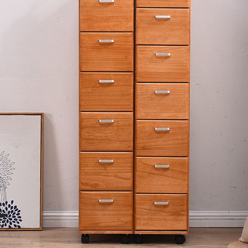 23.62" Wide Accent Chest with Drawers Water Resistant Chest with Wheels