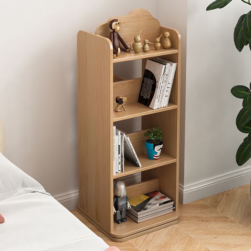 Scandinavian Open Back Bookshelf Freestanding Solid Wood Book Shelf