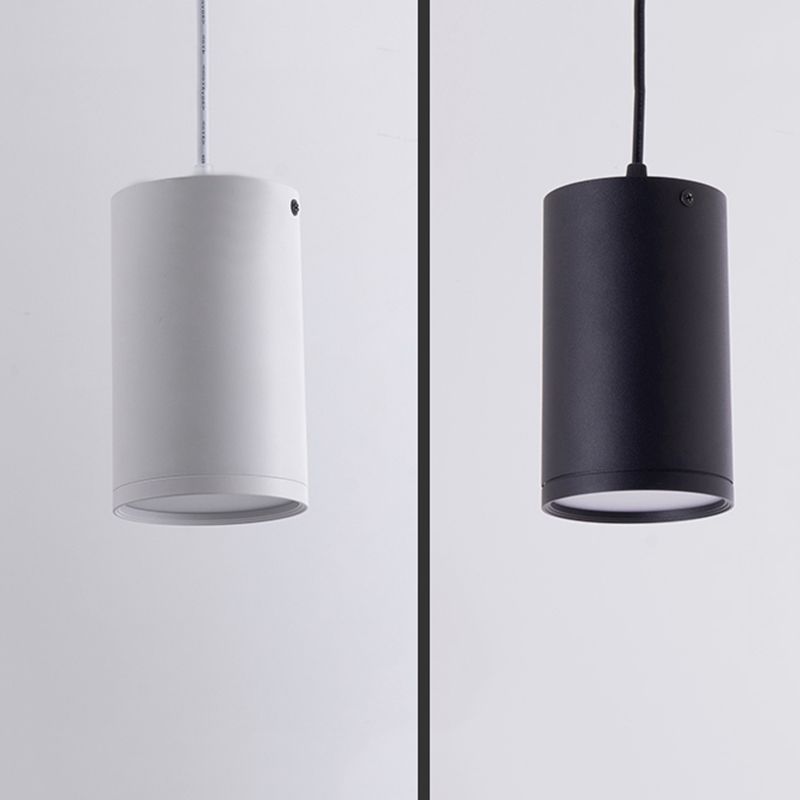 Lampada a pendente del corridoio Lampada del soffitto a LED Nordico con tonalità metallica cilindrica