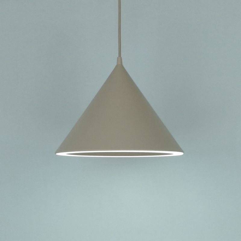 Macaron suspension de luminaire suspendu à 1 lumière avec une teinte en plastique pour le salon