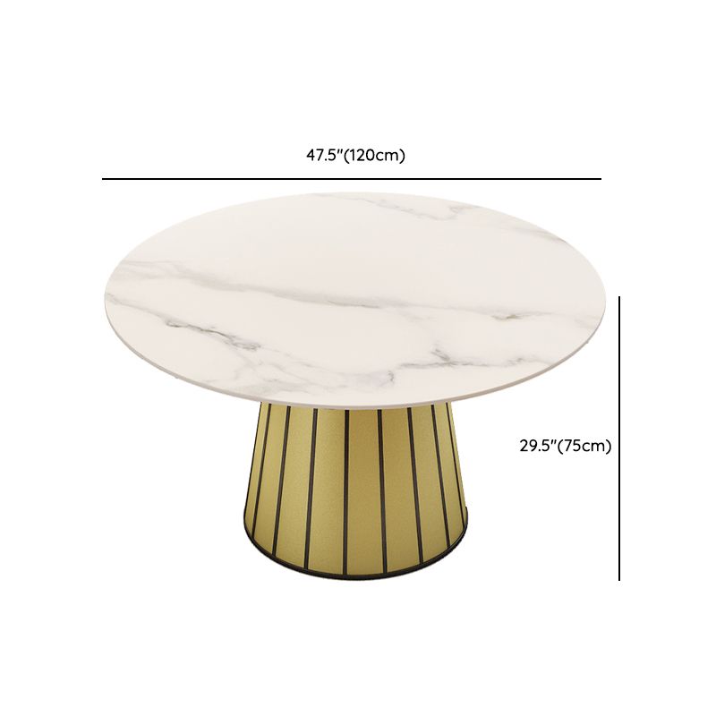 Nordic Round Stone Dining Table 1/7 Pieces Dining Set for Kitchen