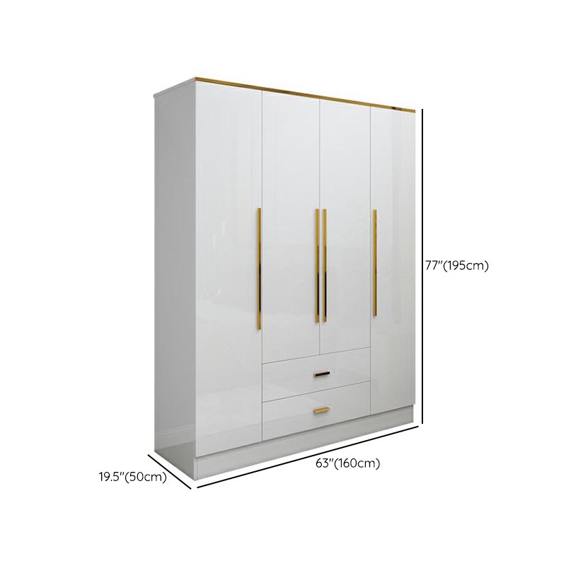 Wardrobe European Modern Simple Net Red Light Luxury Small Family Bedroom