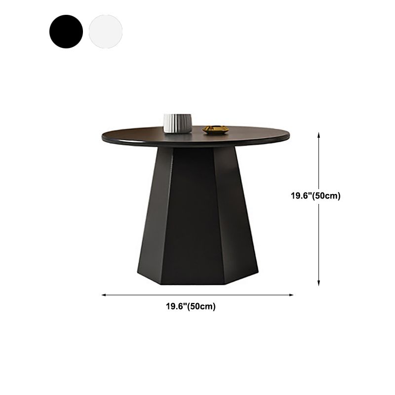 Iron Geometric Coffee Table Round Coffee Table for Living Room