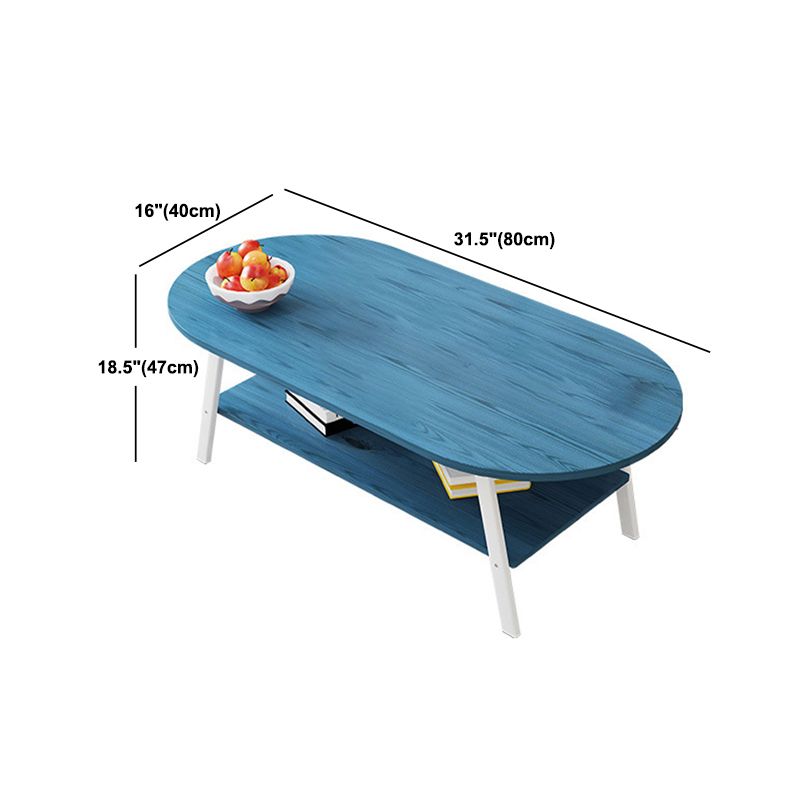 Contemporary Style Coffee Cocktail Table Wooden 4 Legs Coffee Table