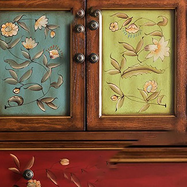 Coastal Storage Chest Solid Wood Dresser with 2/3/4 Drawers , 15.6 Inch Width