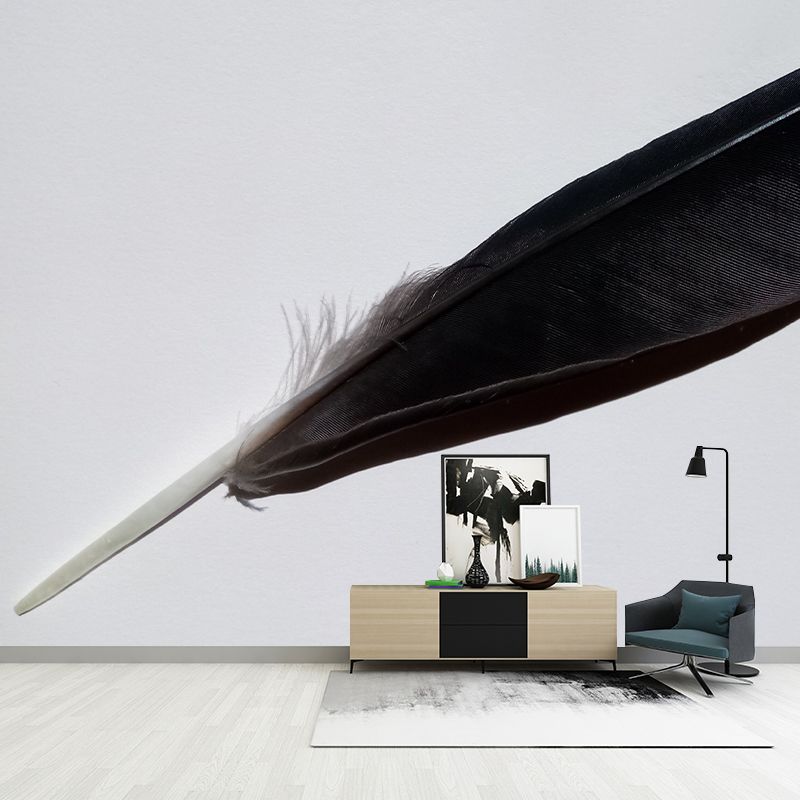 Feather Wall Mural for Living Room Bedroom, Removable, Customized Size
