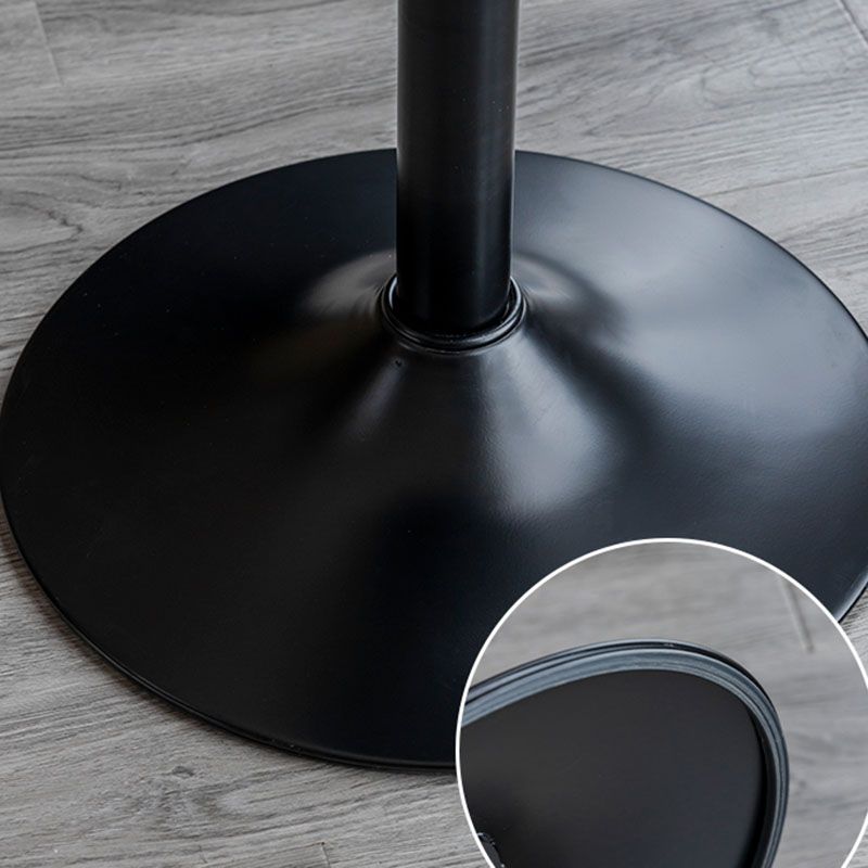 Contemporary Swivel Adjustable Height Stool Matte Finish Leather Barstool