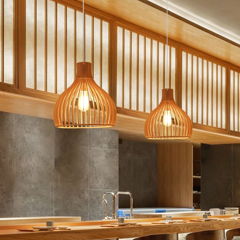 1 Lichthängerlampenvorrichtung moderner hölzerne Anhänger Licht für Esszimmer