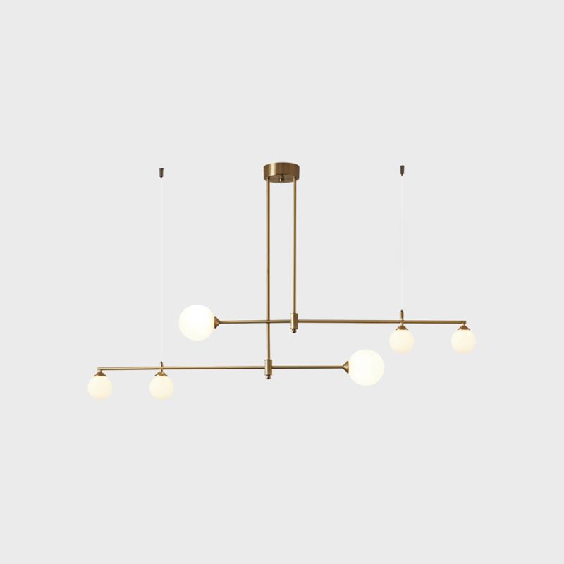 Contemporáneo de lámpara de lámpara de la isla Sphere Island Lights in Gold