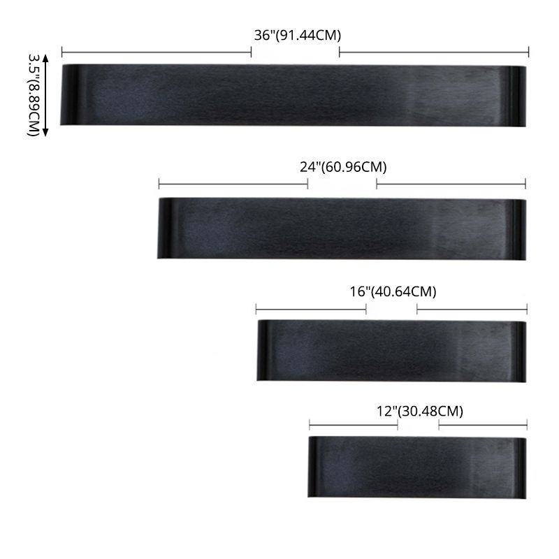 Modern Minimalist in stile minimalista rettangolo montato a parete lampada montata su un illuminazione montata in alluminio per camera da letto