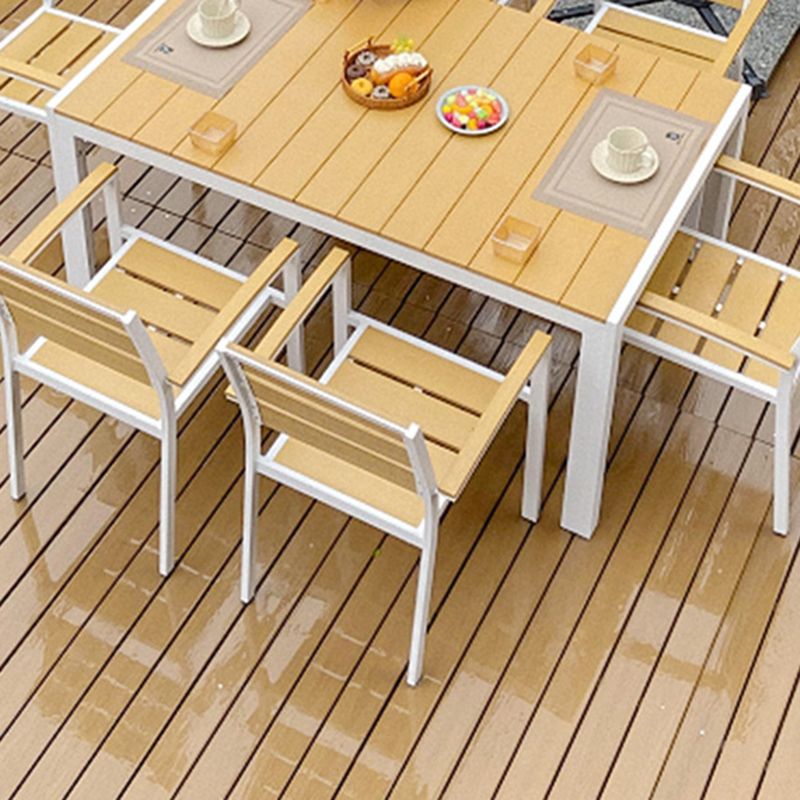 Modern 1/5/7 Pcs Picnic Table Wood Rectangular Dining Table Set