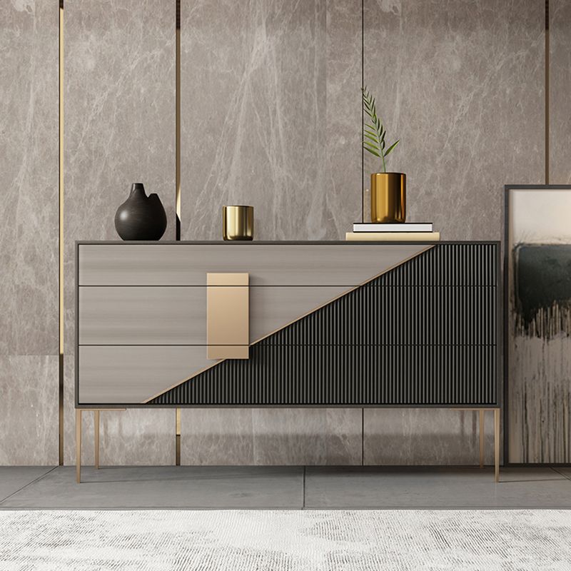 Glam Horizontal Storage Chest with Soft-Close Drawers for Home