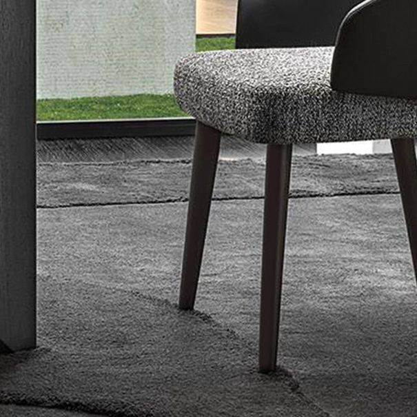 Industrial Arm Chair Metal Solid Back Dining Room Chair for Home