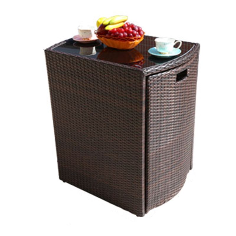 Modern Style Bistro Set Metal Base 3 Pieces Bistro Set for Outdoor
