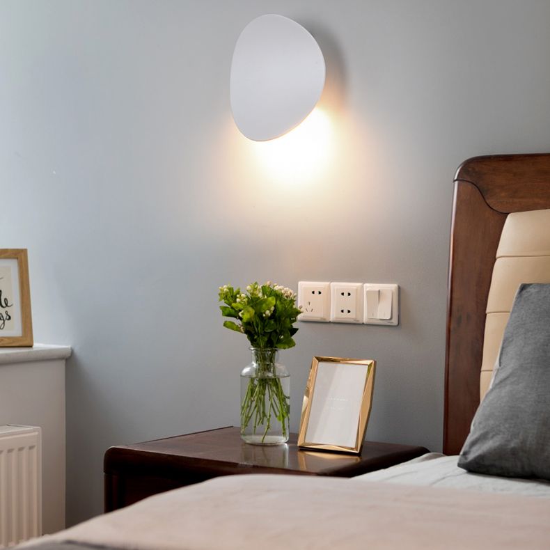 Lámpara de pared circular de aluminio de pared de pared LED minimalista moderna para espacios interiores