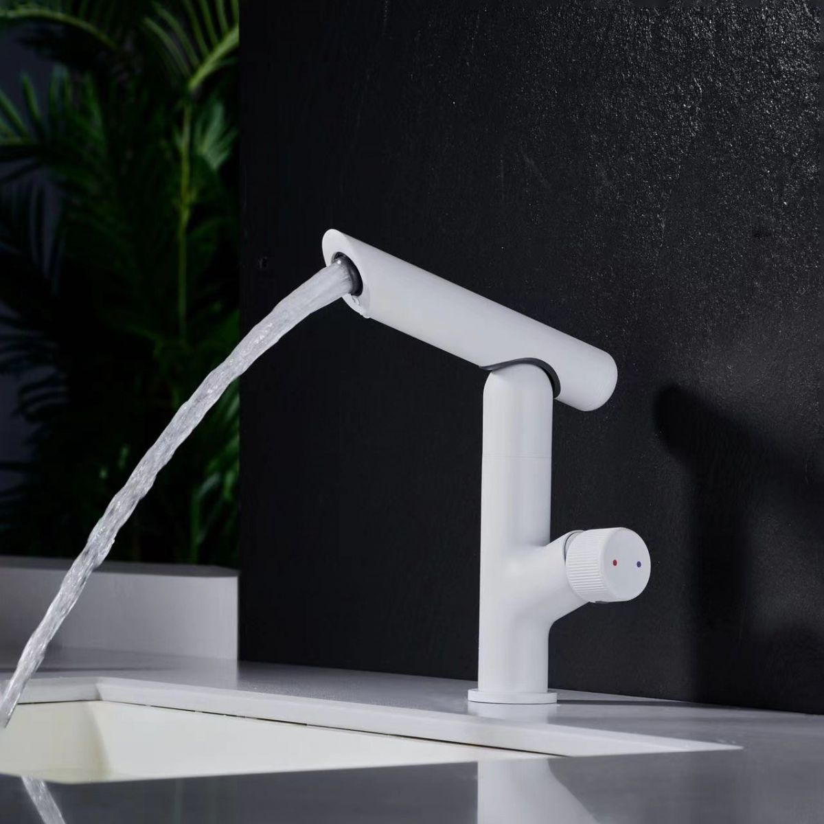 Modern Vessel Sink Bathroom Faucet Metal Knob Handle Vessel Faucet