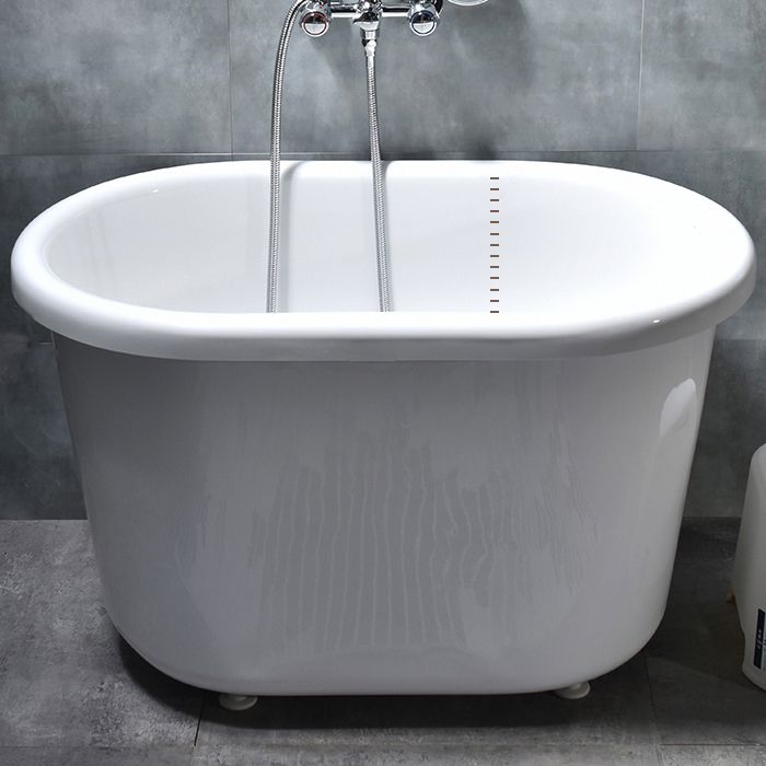 Acrylic Soaking Bathtub Antique Finish Freestanding Bath Tub