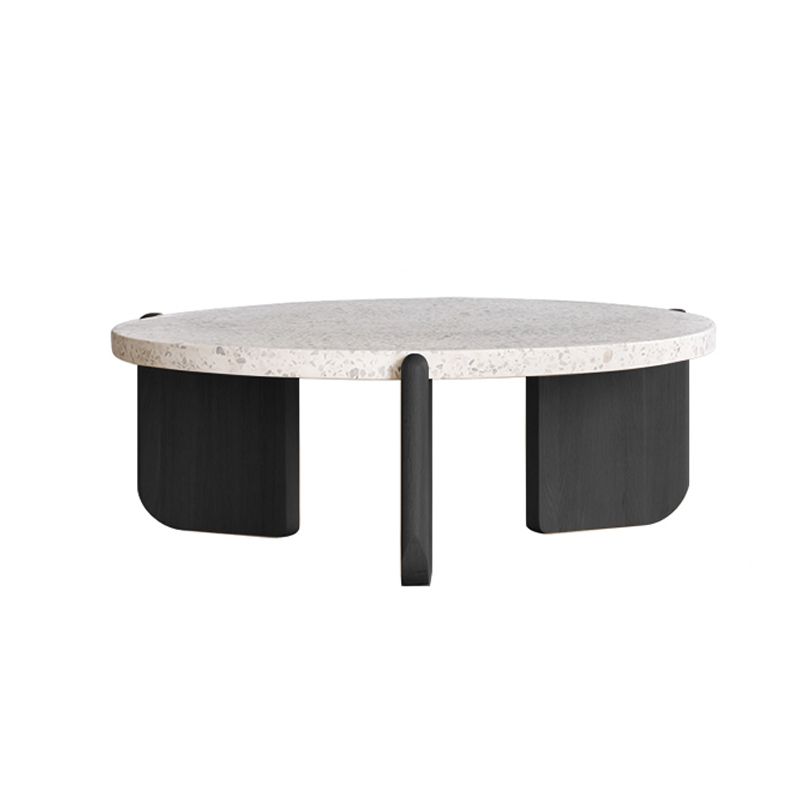 13"H Contemporary Coffee Table 3 Legs Round Coffee Cocktail Table