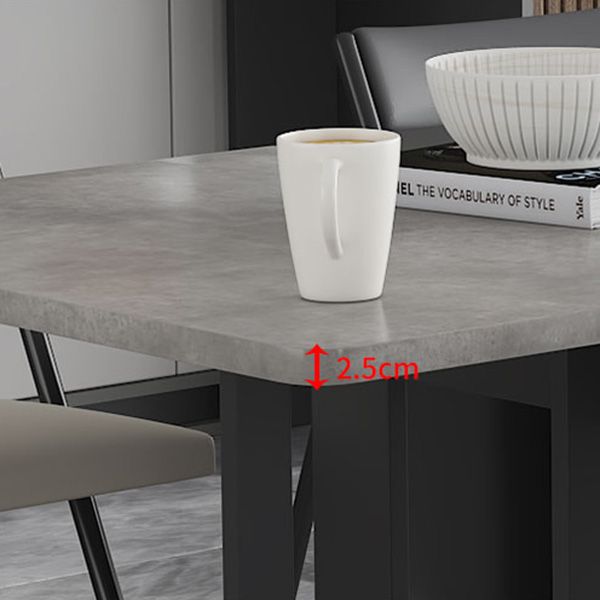Contemporary Style Folding Dining Table Rectangle Table for Home