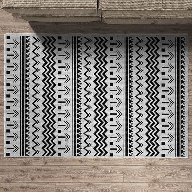 Casual Southwestern Print Rug Polyester Indoor Rug Stain Resistant Carpet for Living Room
