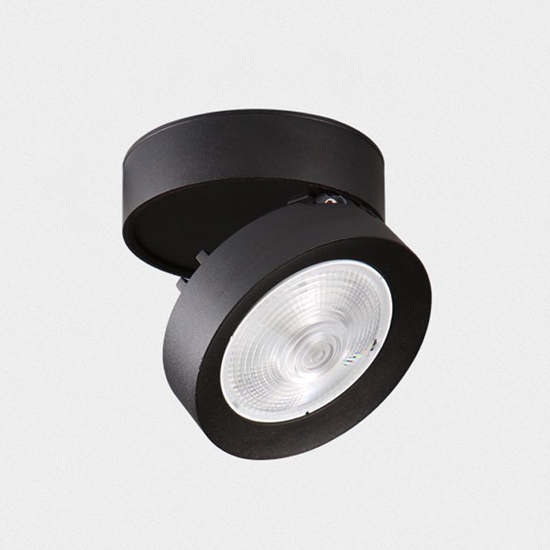 Cylindrical Shape Ceiling Lamp Modern Simple Style Aluminium 1 Light Flush Mount for Bedroom Aisle