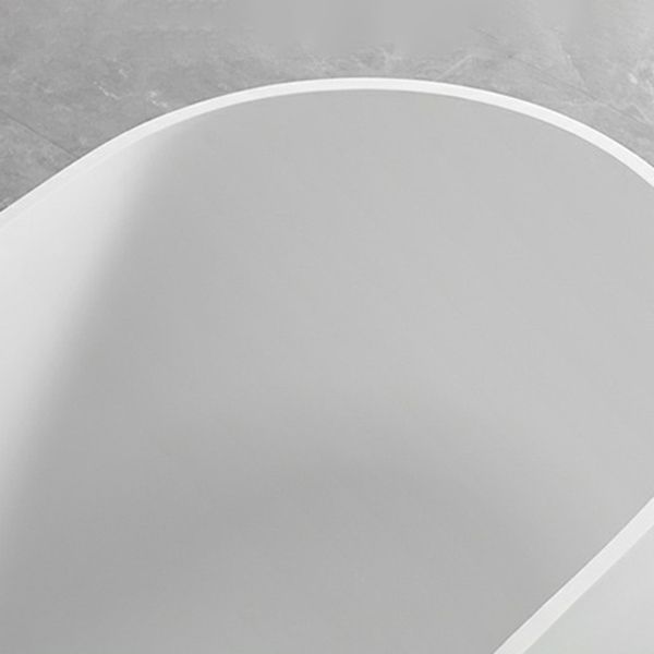 Modern Stone Soaking Bath White Freestanding Bathtub for Bathroom