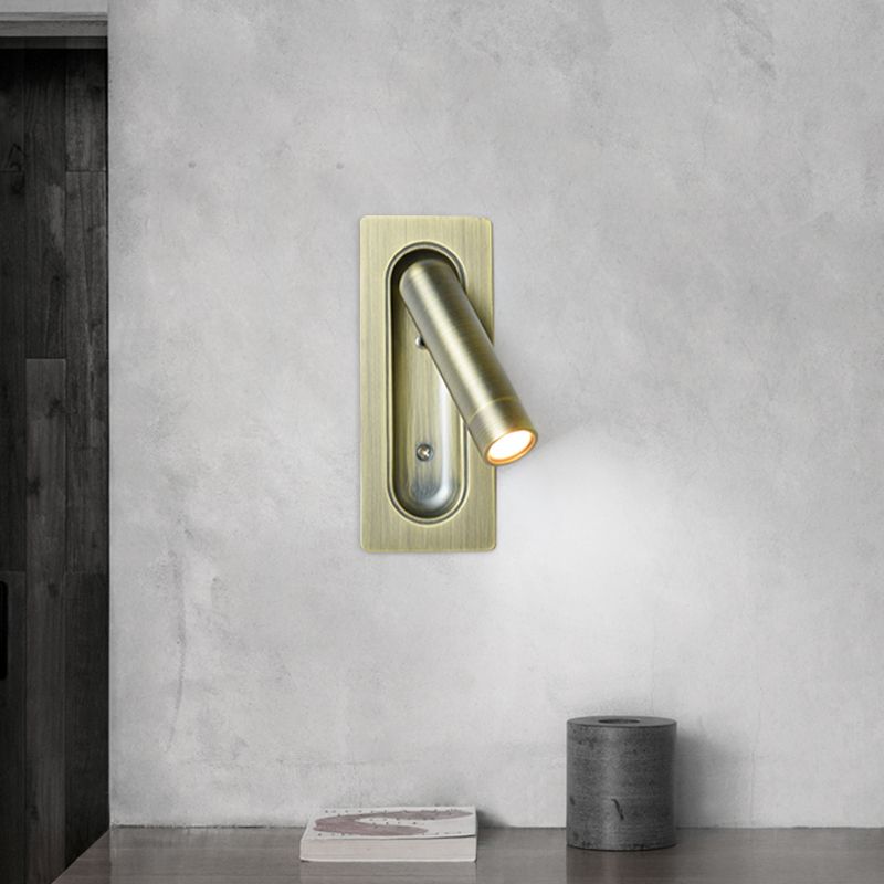 Modern Aluminum Wall Mount Lamp Bedroom Wall Lighting Fixture with 1 Spotlight