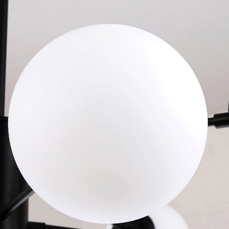 Nordic Globe Chandelier Glass Shade Multi Light Chandelier Pendant for Living Room