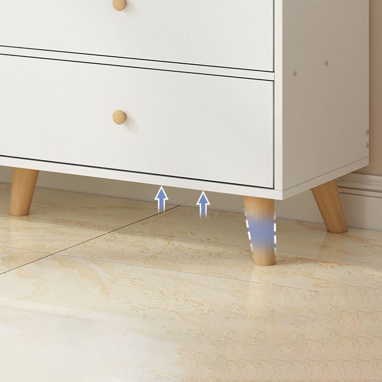 Contemporary Wood Storage Chest Matte Finish Bedroom Dresser