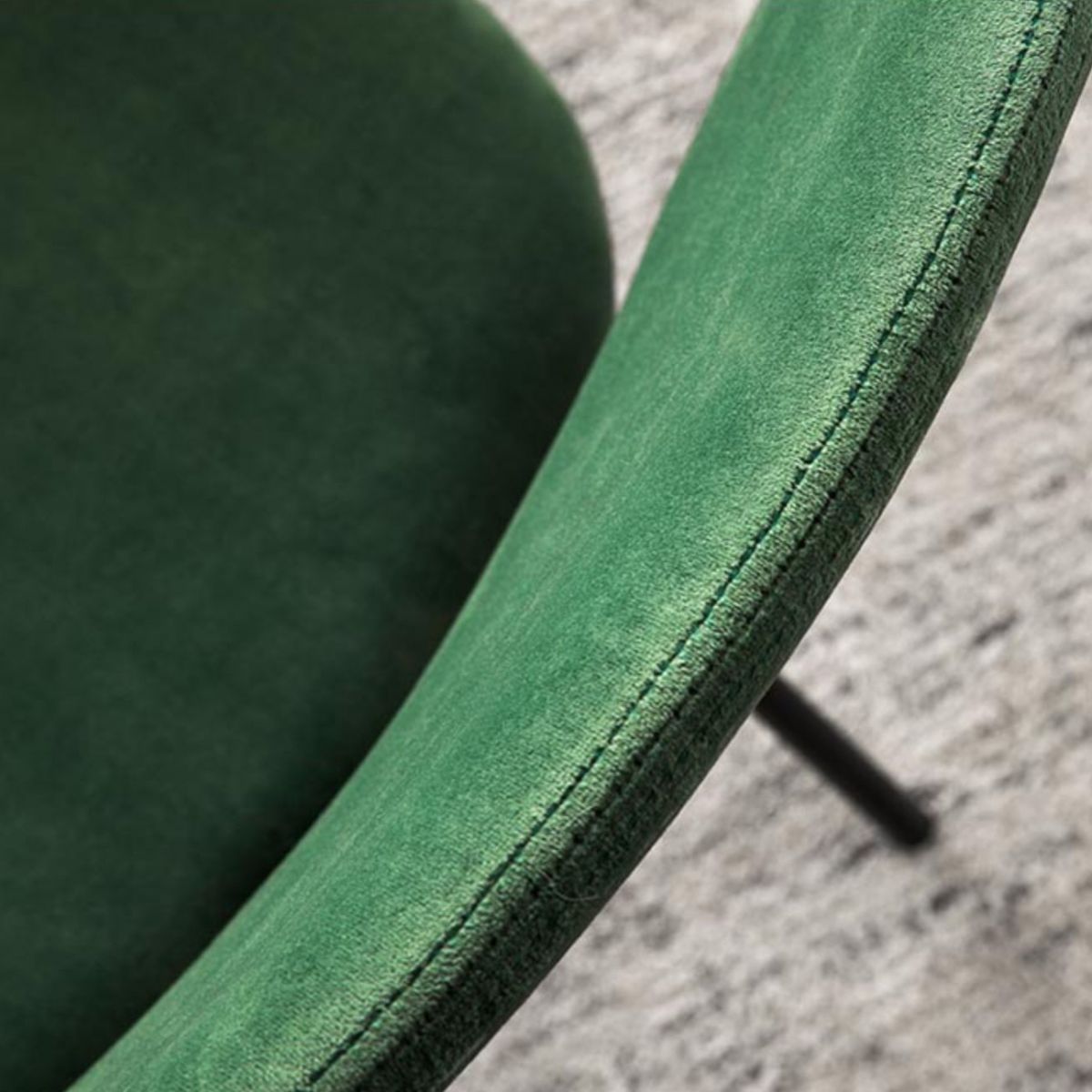 Contemporary Kitchen Side Chair Velvet Armless Dining Chairs