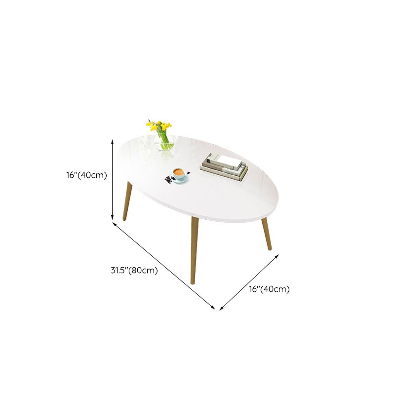 Modern Wood Side Table Bedroom No Distressing End Table with 4 Legs