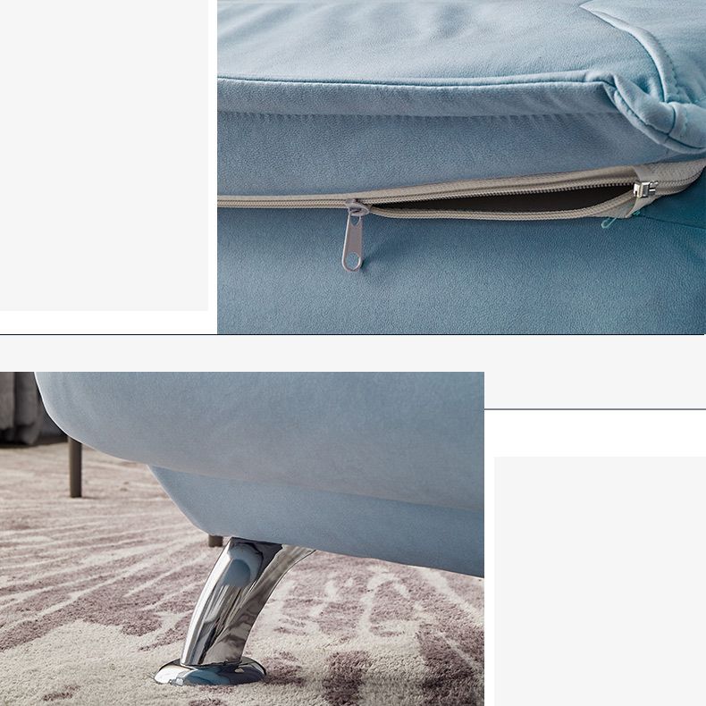 Modern Cushioned Chaise Lounge Armless Chaise for Living Room Adjustable Chaise