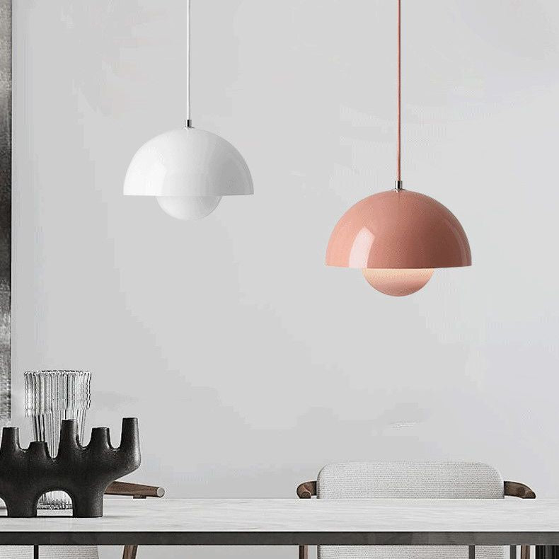 Modern Nordic Style Macron Light Metal One Head Pendant Lamp for Children Room Bedroom