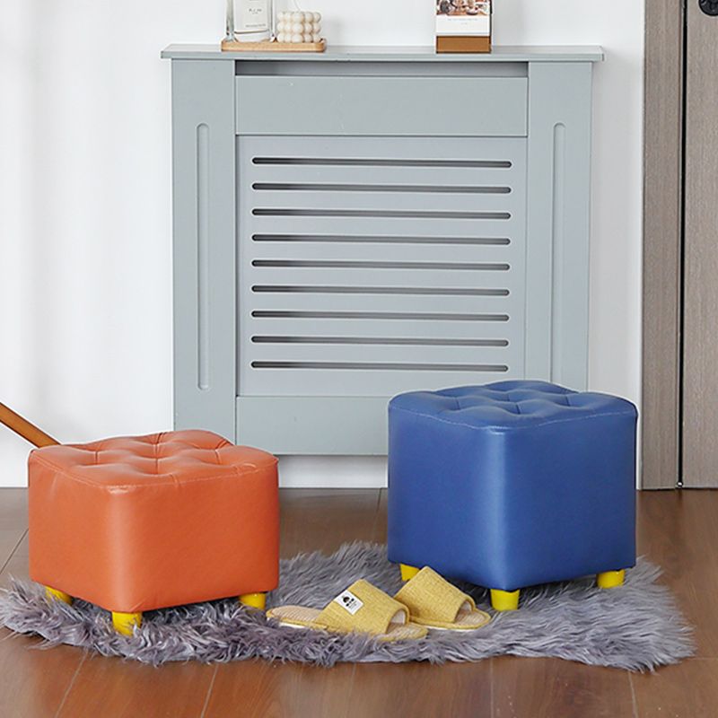 Modern Standard Pouf Water Resistant Square Cube for Home Decor
