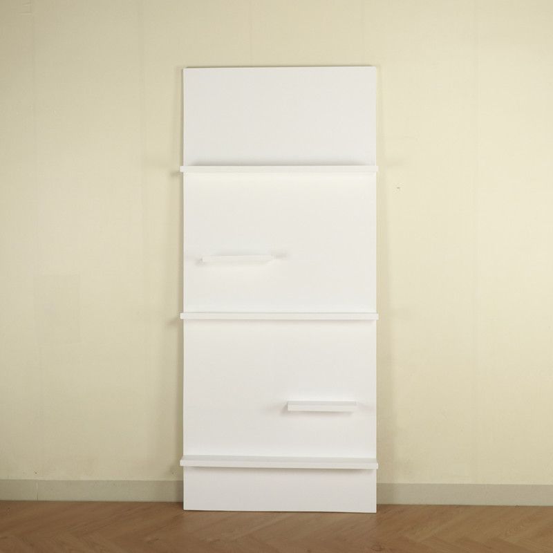 Scandinavian Acrylic Bookcase Closed Back Standard Bookshelf