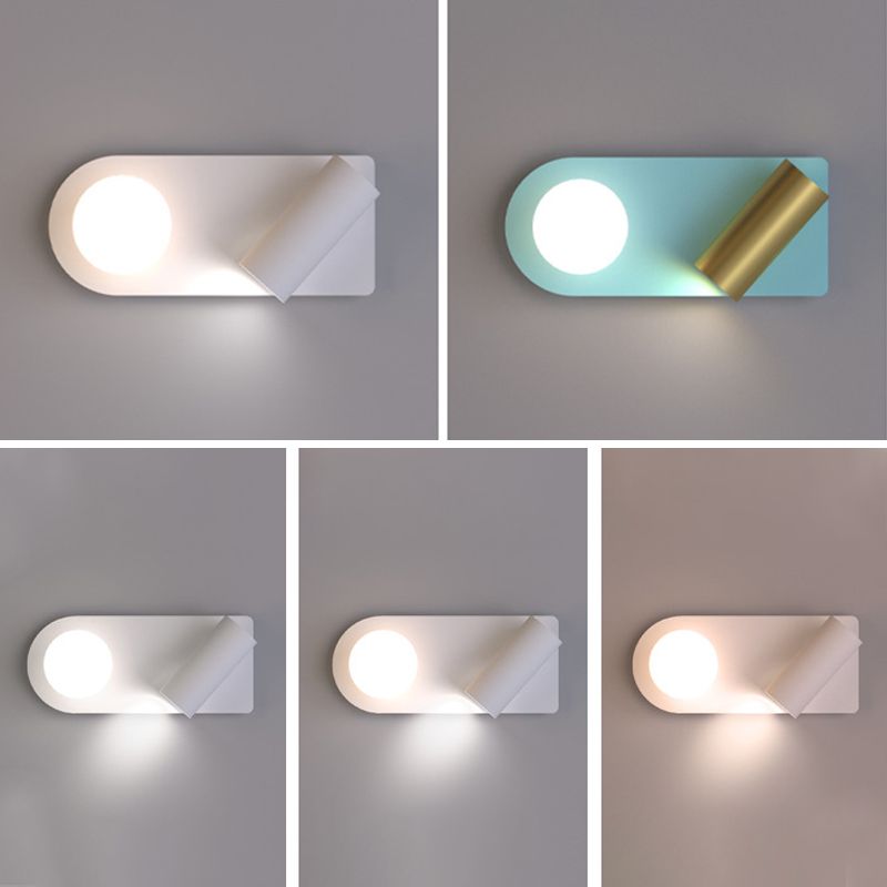 Geometric Wall Sconce Modern Metal 2 Lights Wall Mounted Lights