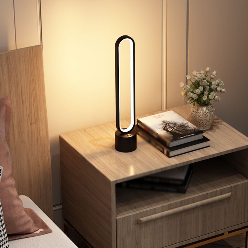 1 Leichte lineare Tischbeleuchtung moderner Metalltischbeleuchtung für Bett