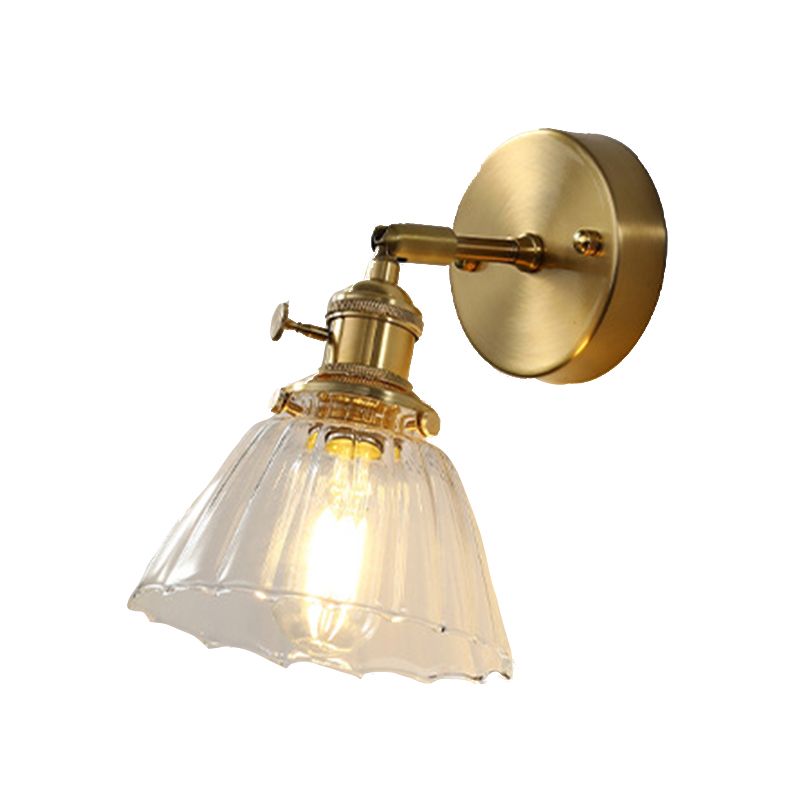 Glass Geometric Wall Sconce Lighting Industrial Style 1 Light Wall Lamps
