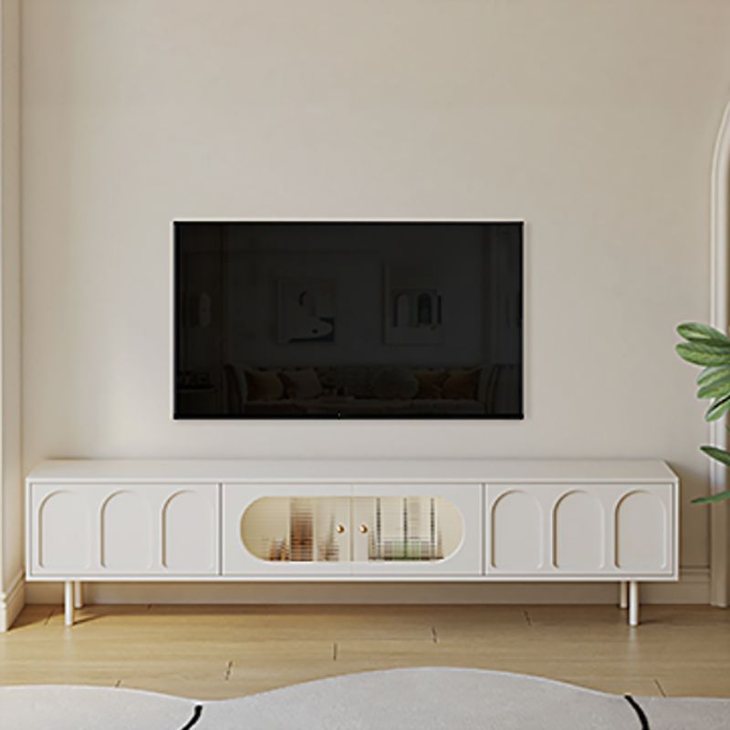 Modern TV Console Wooden Media Console TV Stand with 2 Drawers