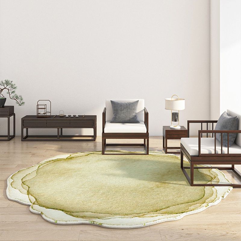 Stylish Tie-Dye Pattern Rug Polyester Area Carpet Non-Slip Backing Area Rug for Home Decor