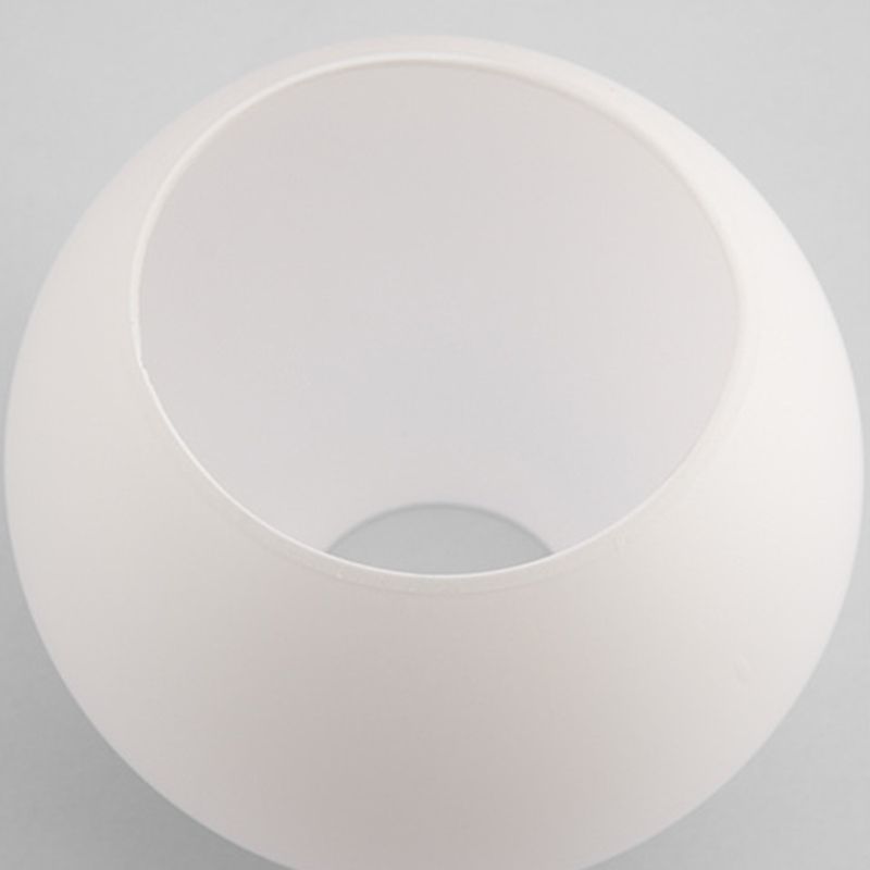 Minimalist Wall Lighting Fixture White Glass Living Room Wall Sconce