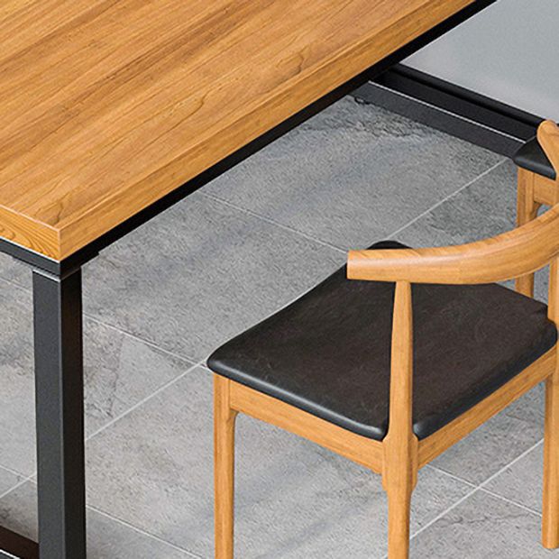 Juego industrial de comedor de madera sólida 1/2/5/7/7 piezas