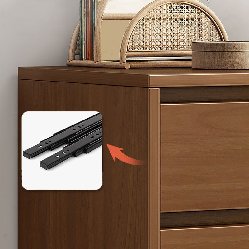 16" D Storage Chest Modern Wood Storage Chest in White and Brown