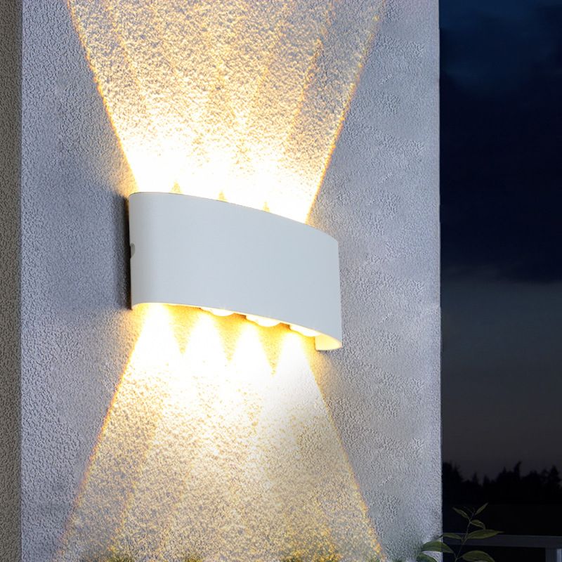 Multi Lights Geometric Wall Lighting Fixtures Modern Style Metal Wall Washer Sconce