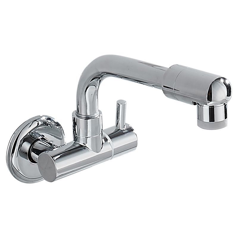 Modern Wall Mounted Water Filler One Handle High Arch Kitchen Faucet