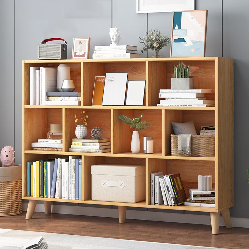 Modern Engineered Wood Bookcase Cube Bookshelf for Any Room, 42.1" H X 9.4" W