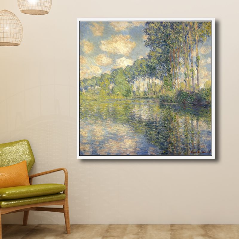 Peinture de paysages rustiques, toile texturée de couleur foncée, décor artistique mural pour salon