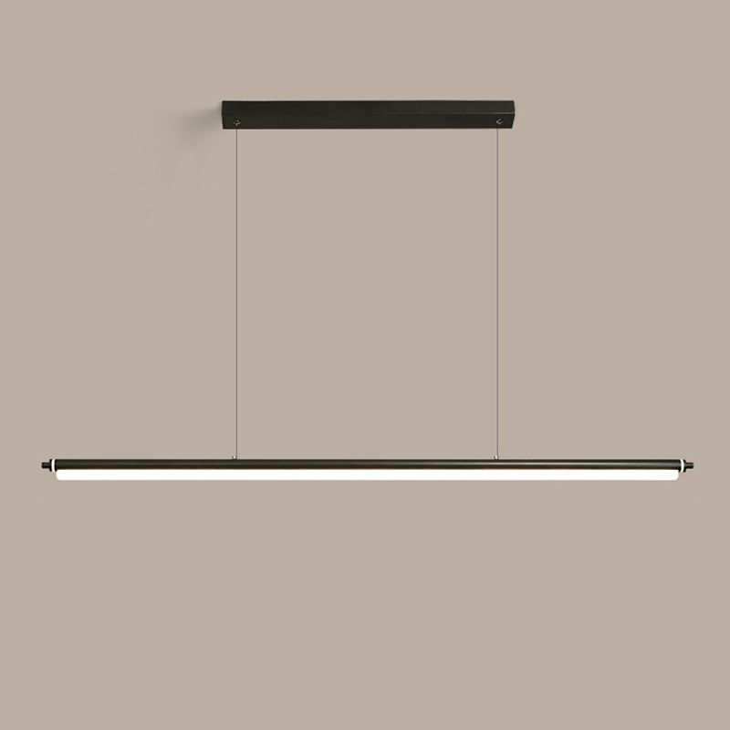 Contemporary Linear Island Light Metal 1 Light Island Lighting Fixtures