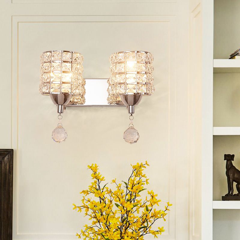 Lumo postmoderno a parete Postmoderna in cristallo in metallo per soggiorno camera da letto