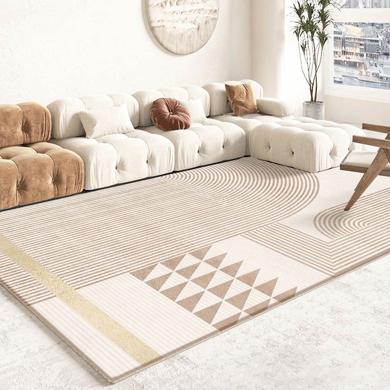 Minimalistisch grafisch patroon Tapijten Polyester binnen tapijt Tapijt Non-slip ruggebied Tapijt voor woonkamer